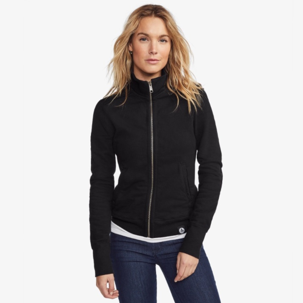 American Giant Women Full Zip Moto Sweatshirt JKT